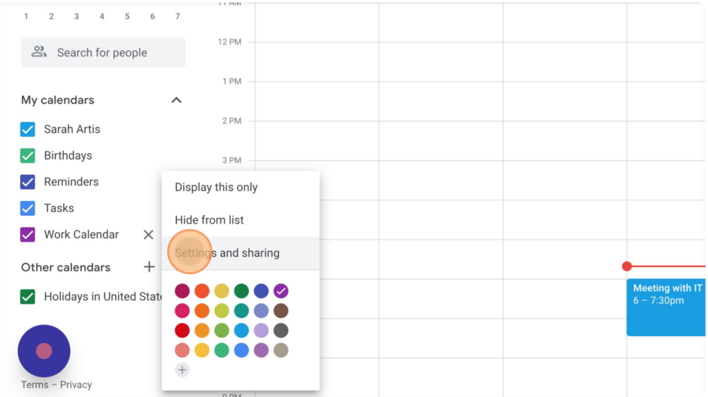 How to Change the Colors on a Google Calendar Embed